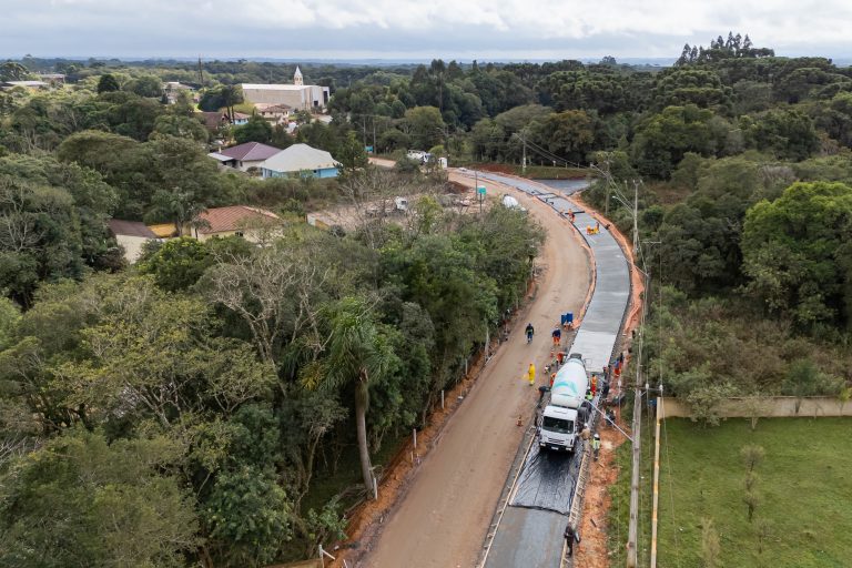 Concretagem na ligação entre os dois municípios começou nesta semana. Foto: AEN