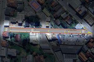 Rua Amazonas, no centro de Piên, passa a ter sentido único. Foto: Divulgação/Prefeitura de Piên