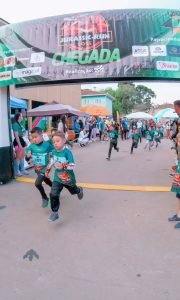 Um dos destaque foi a categoria kids da corrida. Foto: Foco Radical