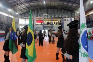 Concurso de Fanfarras aconteceu no ginásio central. Foto: Arquivo/O Regional