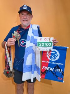 Beto Zanin, de Piên, participou da 100ª Corrida de São Silvestre. Foto: Divulgação