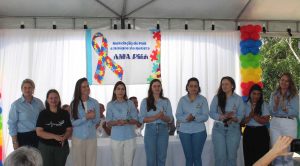 Equipe da AMA na solenidade de inauguração. Foto: O Regional