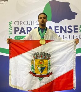 Agudosulense foi medalha de ouro na competição. Foto: Assessoria de Imprensa/Prefeitura de Agudos do Sul