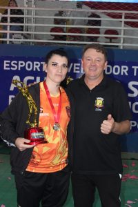 Alexia foi a goleira menos vazada no feminino em Agudos. Foto: O Regional 