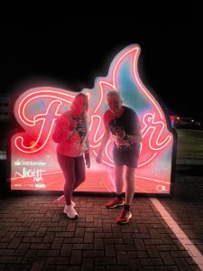 Romilda e Ingomar na Night Run. Foto: Divulgação