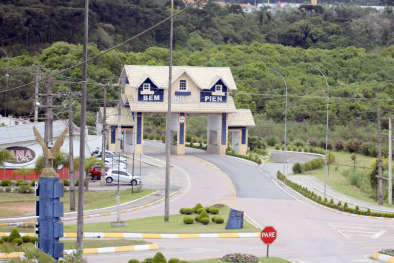 Entrada da cidade de Piên. Foto: Arquivo/O Regional