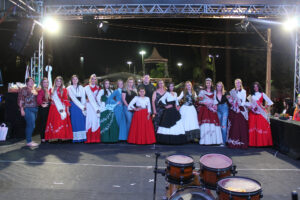 Concurso realizado no palco em Agudos do Sul. Foto: O Regional