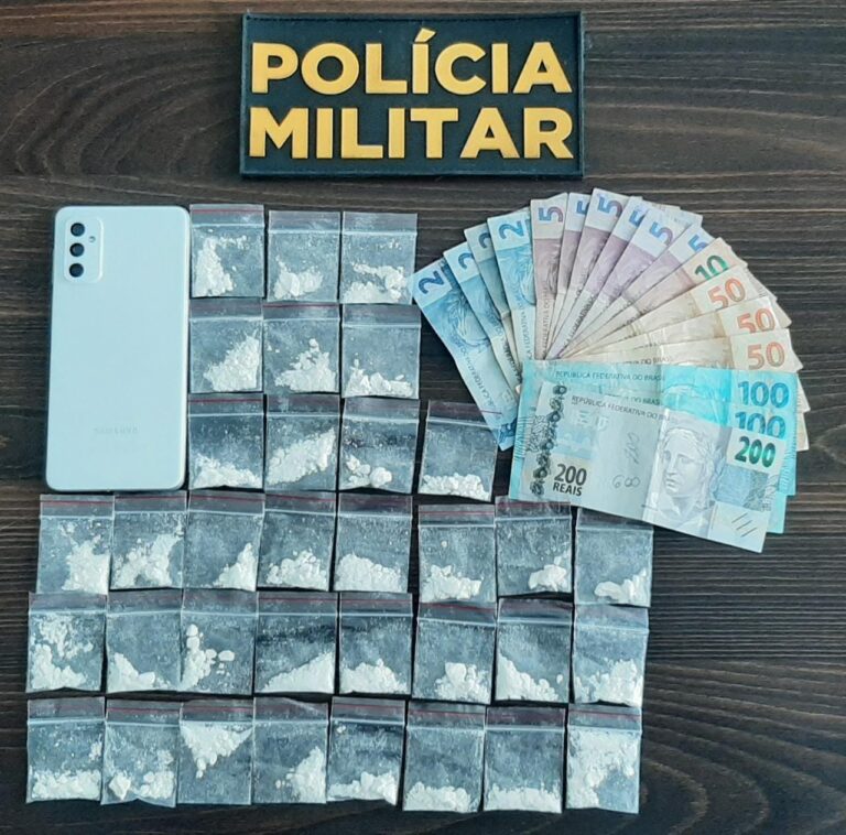 Apreensão realizada pela polícia. Foto: 17° BPM