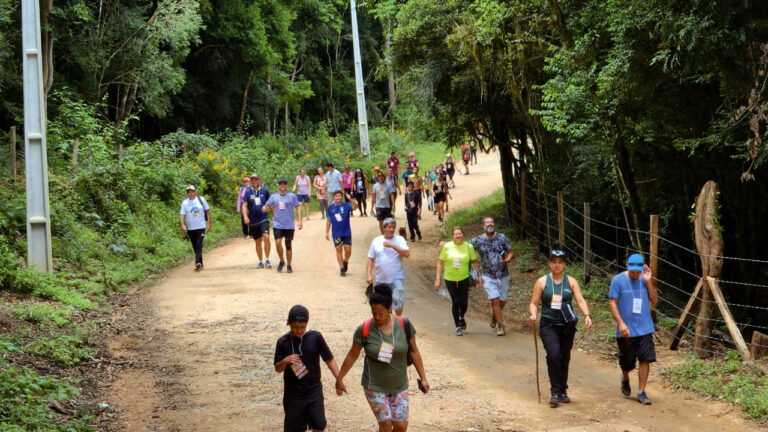 Milhares de pessoas prestigiaram a Caminhada na Natureza. Foto: Assessoria de Imprensa/Prefeitura de Mandirituba