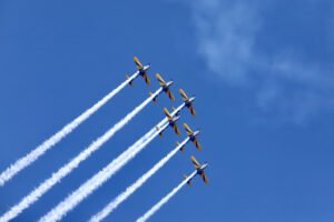 Porto de Paranaguá celebra 88 anos com passeio ciclístico e show da Esquadrilha da Fumaça. Foto: Claudio Neves/Portos do Paraná