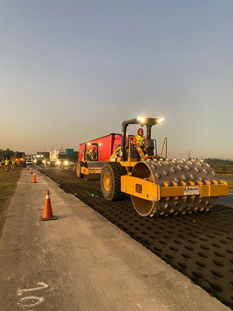 BR-376 com interdições parciais para obras. Foto: Divulgação/Arteris Litoral Sul