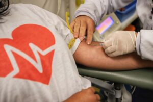 Atitude de doar sangue é evidenciada e incentivada durante a campanha Junho Vermelho. Foto: José Fernando Ogura/AEN