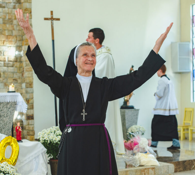 Irmã Lourdes chega aos 50 anos de vida religiosa consagrada. Foto: Débora Martins