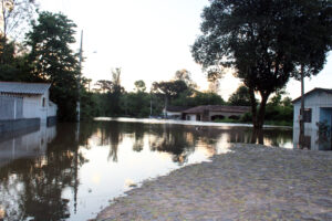 Cidade de Rio Negro vem sofrendo com enchente e alagamentos. Foto: Arquivo/O Regional