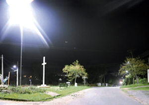Iluminação com led vem sendo implantada em vários pontos do município. Foto: Assessoria de Imprensa/Prefeitura da Lapa