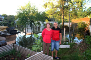 Sandra e Lúcio também foram impactados pelas chuvas em Rio Negro. Foto: Arquivo/O Regional
