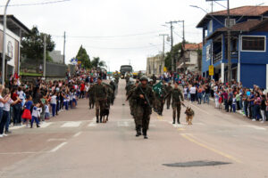 20º Batalhão de Infantaria Blindado participou do desfile. Foto: Arquivo/O Regional