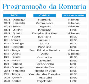 Romaria 2023. Arte: O Regional