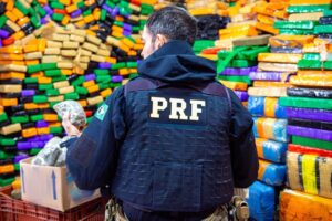 PRF teve atuação expressiva na apreensão de drogas no Paraná ao longo de 2023. Foto: Divulgação/PRF