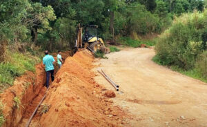 Melhorias em infraestrutura hídrica atendem a demanda de água potável em Mandirituba. Foto: Assessoria de Imprensa/Prefeitura de Piên