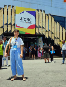 Gabriela Rudnick esteve em Brasília participando da Conferência de CUltura. Foto: Arquivo Pessoal