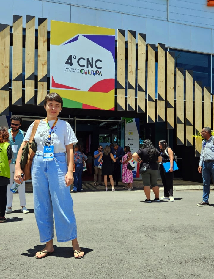 Gabriela Rudnick esteve em Brasília participando da Conferência de CUltura. Foto: Arquivo Pessoal