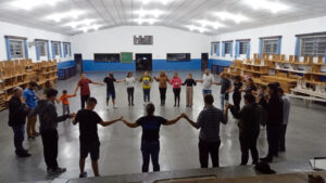 Grupo está mobilizado nos ensaios para o teatro em Mandirituba. Foto: Divulgação