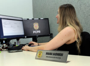 Maiara Kasmirski a delegada responsável pela delegacia da PCPR em Rio Negro. Foto: Arquivo/O Regional
