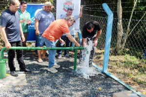 Sistema de água foi inaugurado no Quicé. Foto: Assessoria de Imprensa/Prefeitura de Piên