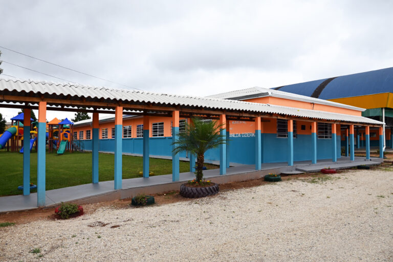 Escola passou por reforma e teve obras concluídas recentemente. Foto: Assessoria de Imprensa/Prefeitura de Contenda