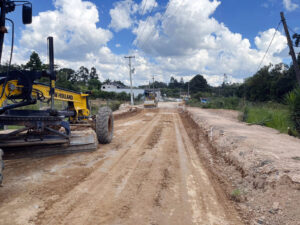 Novos investimentos em pavimentação estão beneficiando localidades quitandinhenses. Foto: Assessoria de Imprensa/Prefeitura de Quitandinha