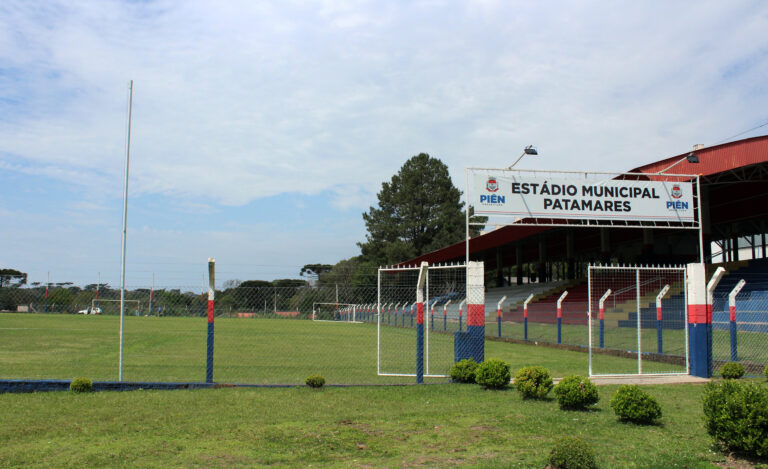 Estádio dos Patamares vai receber os treinos da Escolinha Furacão, por meio de parceria entre o Athletico e a prefeitura de Piên. Foto: Arquivo/O Regional