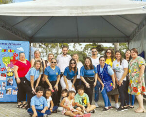 Iniciativa de conscientização sobre autismo realizada em Agudos do Sul. Foto: Assessoria de Imprensa/Prefeitura de Agudos do Sul