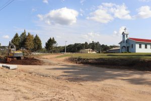 Em Piên, comunidade de Campo Novo será beneficiada com asfalto. Foto: Assessoria de Imprensa/Prefeitura de Piên