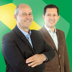 Silvio Valoski e seu candidato a vice, Oldair Da Vainet. Foto: Divulgação