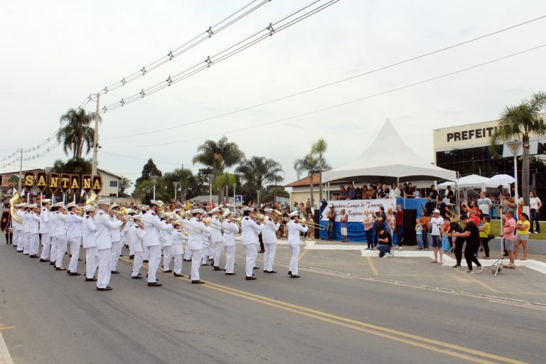 Desfile é tradicional no aniversário da cidade de Campo do Tenente. Foto: Arquivo/O Regional