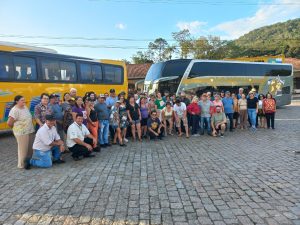 Idosos de Quitandinha fizeram mais uma viagem turística. Foto: Assessoria de Imprensa/Prefeitura de Quitandinha