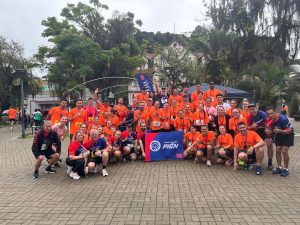 Bikers-Runners Piên na Corrida Amigos da Saúde. Foto: Divulgação