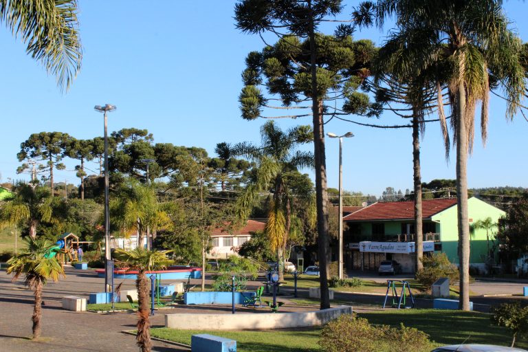 Praça central de Agudos do Sul vai ser palco das atrações. Foto: Arquivo/O Regional