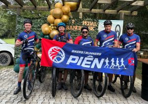 Equipe também esteve presente em pedal. Foto: Divulgação