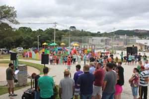 Público na inauguração do parque em Agudos. Foto: O Regional