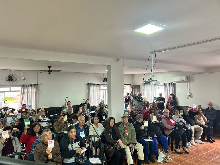 Conferência municipal dos direitos da Pessoa Idosa realizada em agudos do sul. Foto: Assessoria de Imprensa/Prefeitura de Agudos do Sul