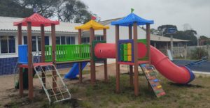 Escolas foram beneficiadas com instalação de parquinhos. Foto: Assessoria de Imprensa/Prefeitura Tijucas do Sul
