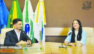 Presidente da câmara foi o primeiro convidado do projeto. Foto: Divulgação/Câmara Campo do Tenente