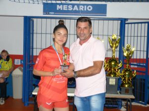 Artilheira do futsal feminino. Foto: O Regional