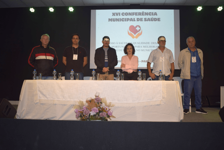Conferência da saúde reuniu autoridades . Foto: Assessoria de Imprensa/Prefeitura de Agudos do Sul