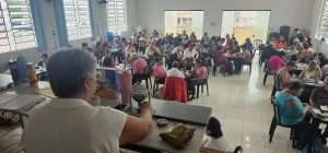 Grupo da melhor idade retomou as atividades. Foto: Assessoria de Imprensa/Prefeitura de Quitandinha
