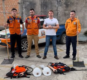 Equipamentos chegaram para reforçar a Defesa Civil no município. Foto: Assessoria de Imprensa/Prefeitura de Tijucas do Sul