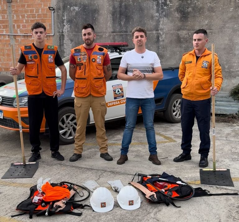 Equipamentos chegaram para reforçar a Defesa Civil no município. Foto: Assessoria de Imprensa/Prefeitura de Tijucas do Sul