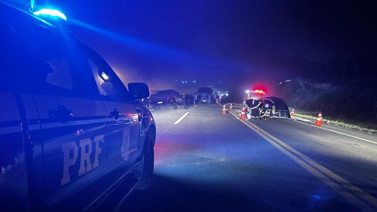 Acidente ocorreu na BR-476, em Contenda. Foto: Divulgação/PRF